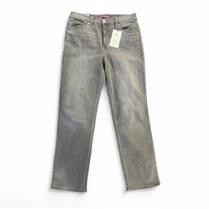 Gloria Vanderbilt Straight tapered-Leg Jeans Gray Wash Amanda Slimming size 12